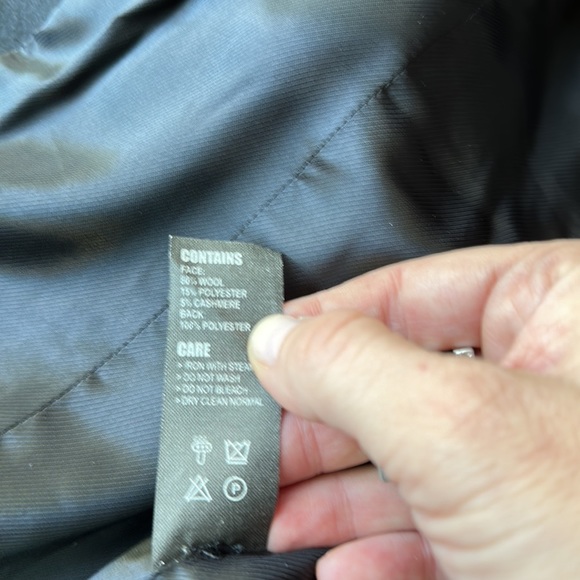 NWT Demobaza black jacket wool & cashmere jacket -xxs - Picture 7 of 11